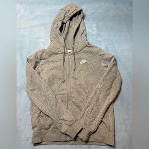 Nike Heather Gray Full-Zip Hoodie